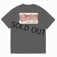 PORKCHOP/SQUARE LOGO TEE（BLACK）［プリントT-24春夏］