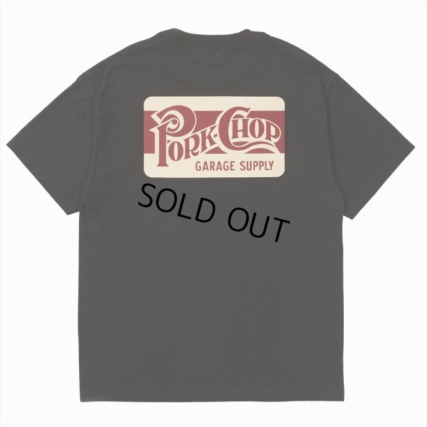 画像1: PORKCHOP/SQUARE LOGO TEE（BLACK）［プリントT-24春夏］