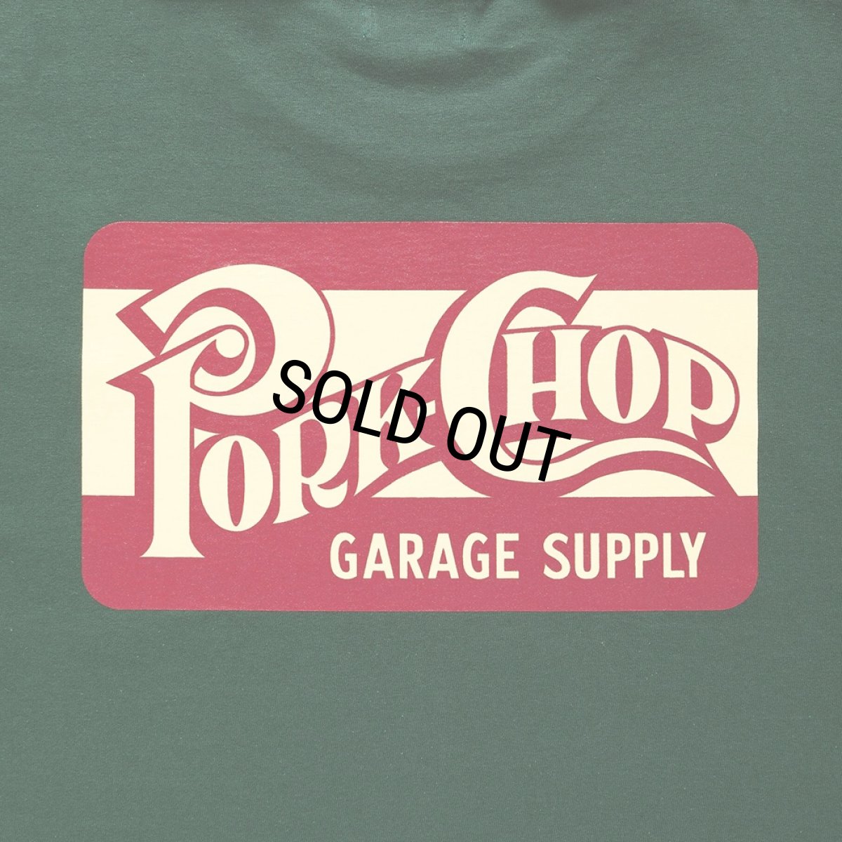 画像4: PORKCHOP/SQUARE LOGO TEE（FOREST GREEN）［プリントT-24春夏］ (4)