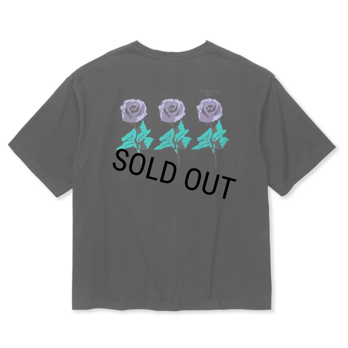 画像1: CALEE/DROP SHOULDER "INDIVIDUAL BASIS" ROSE LOGO TEE（各色）［ドロップショルダープリントT-24春夏］ (1)