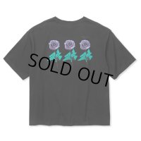 CALEE/DROP SHOULDER "INDIVIDUAL BASIS" ROSE LOGO TEE（各色）［ドロップショルダープリントT-24春夏］