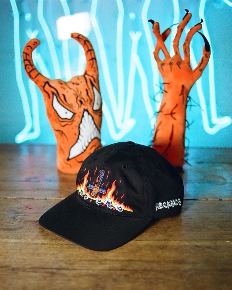 画像3: WACKO MARIA/NECKFACE / 6 PANEL CAP（BLACK）［6パネルキャップ-24春夏］