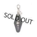 CALEE/SILVER STAR CONCHO LEATHER KEY RING ＜TYPE A＞（BLACK）［レザーキーリング-24春夏］