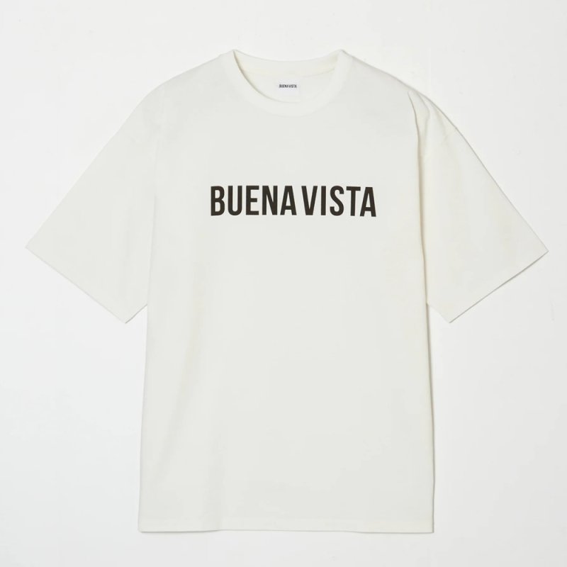 画像1: BUENA VISTA/BUENA VISTA LOGO tee（WHITE）［プリントT-24春夏］
