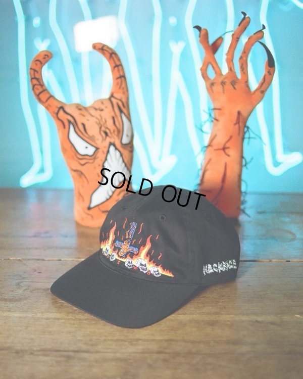 画像4: WACKO MARIA/NECKFACE / 6 PANEL CAP（BLACK）［6パネルキャップ-24春夏］