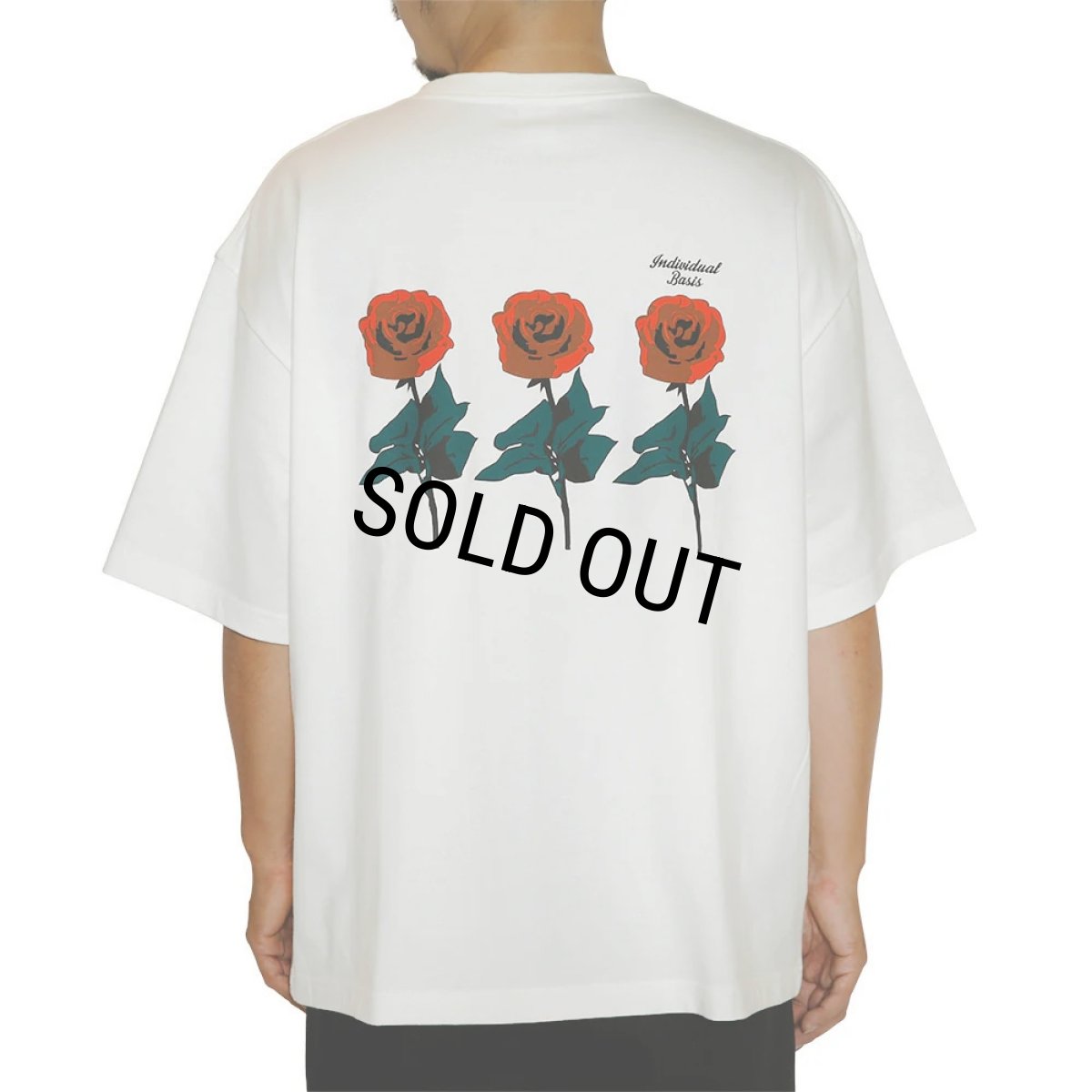 画像7: CALEE/DROP SHOULDER "INDIVIDUAL BASIS" ROSE LOGO TEE（各色）［ドロップショルダープリントT-24春夏］ (7)