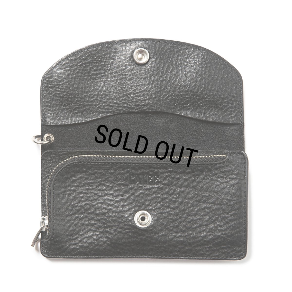 画像3: CALEE/SILVER STAR CONCHO LEATHER LONG WALLET（BLACK）［レザーロングウォレット-24春夏］ (3)