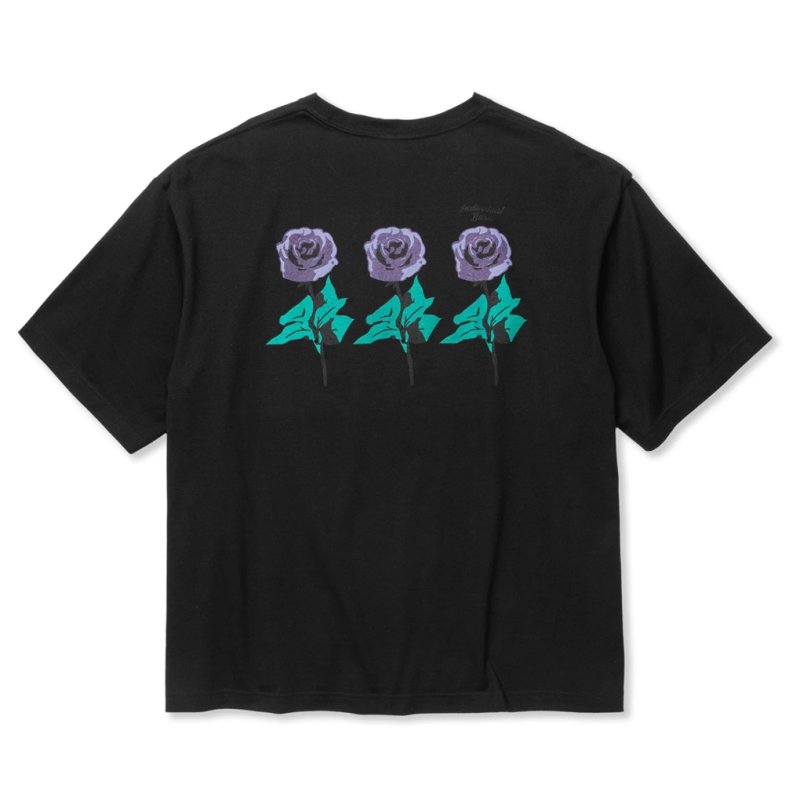 画像1: CALEE/DROP SHOULDER "INDIVIDUAL BASIS" ROSE LOGO TEE（各色）［ドロップショルダープリントT-24春夏］