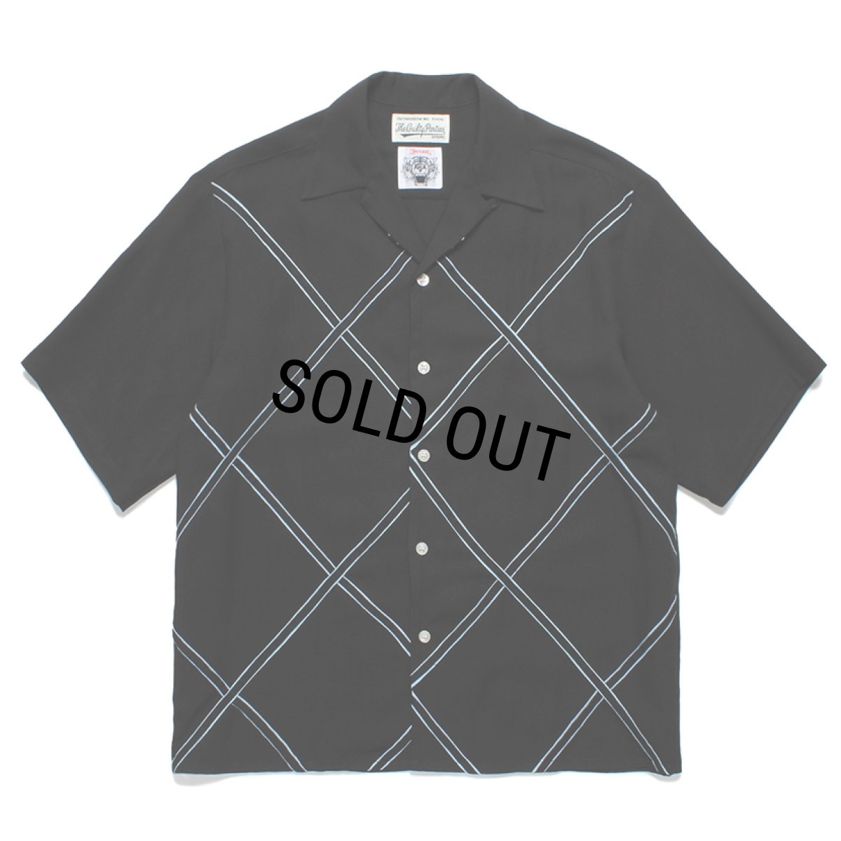 画像1: WACKO MARIA/WOLF'S HEAD / HAWAIIAN SHIRT（BLUE）［ハワイアンシャツ-24春夏］ (1)