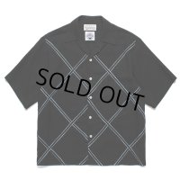 WACKO MARIA/WOLF'S HEAD / HAWAIIAN SHIRT（BLUE）［ハワイアンシャツ-24春夏］