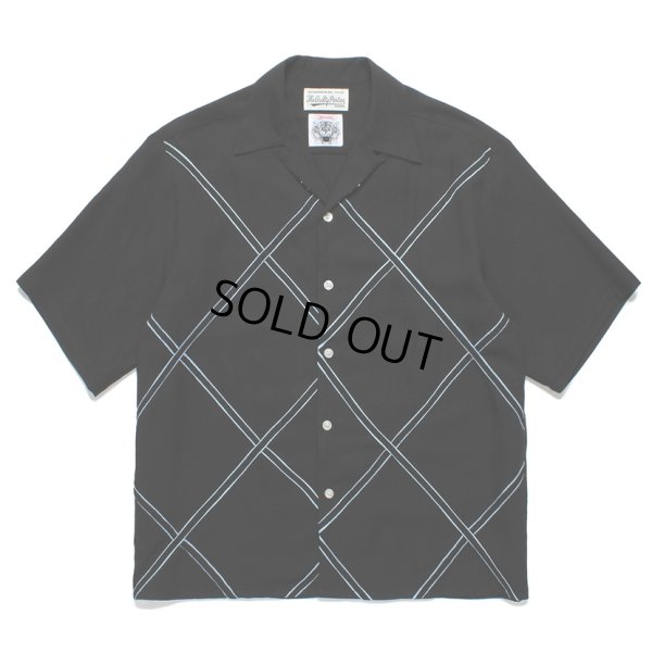 画像1: WACKO MARIA/WOLF'S HEAD / HAWAIIAN SHIRT（BLUE）［ハワイアンシャツ-24春夏］