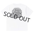 BlackEyePatch/SPRAYED OG LABEL TEE（WHITE）