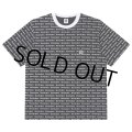 BlackEyePatch/OE LOGO PATTERNED TEE（BLACK）