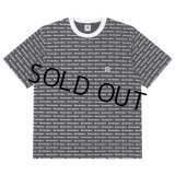 BlackEyePatch/OE LOGO PATTERNED TEE（BLACK）