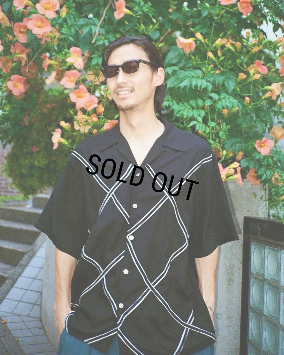 画像2: WACKO MARIA/WOLF'S HEAD / HAWAIIAN SHIRT（BLUE）［ハワイアンシャツ-24春夏］ (2)