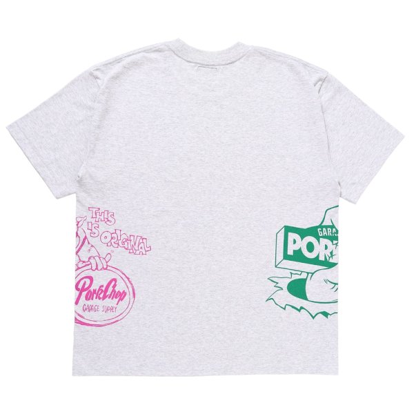 画像2: PORKCHOP/24 MULTI LOGOS TEE（GRAY）［プリントT-24春夏］