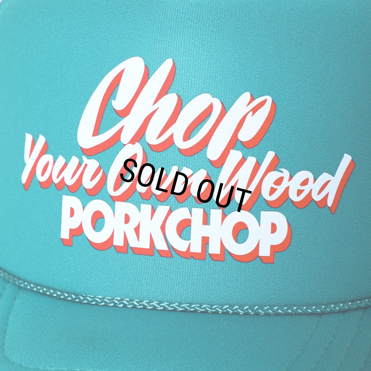 画像3: PORKCHOP/CHOP YOUR OWN WOOD CAP（JADE）［メッシュキャップ-24春夏］ (3)