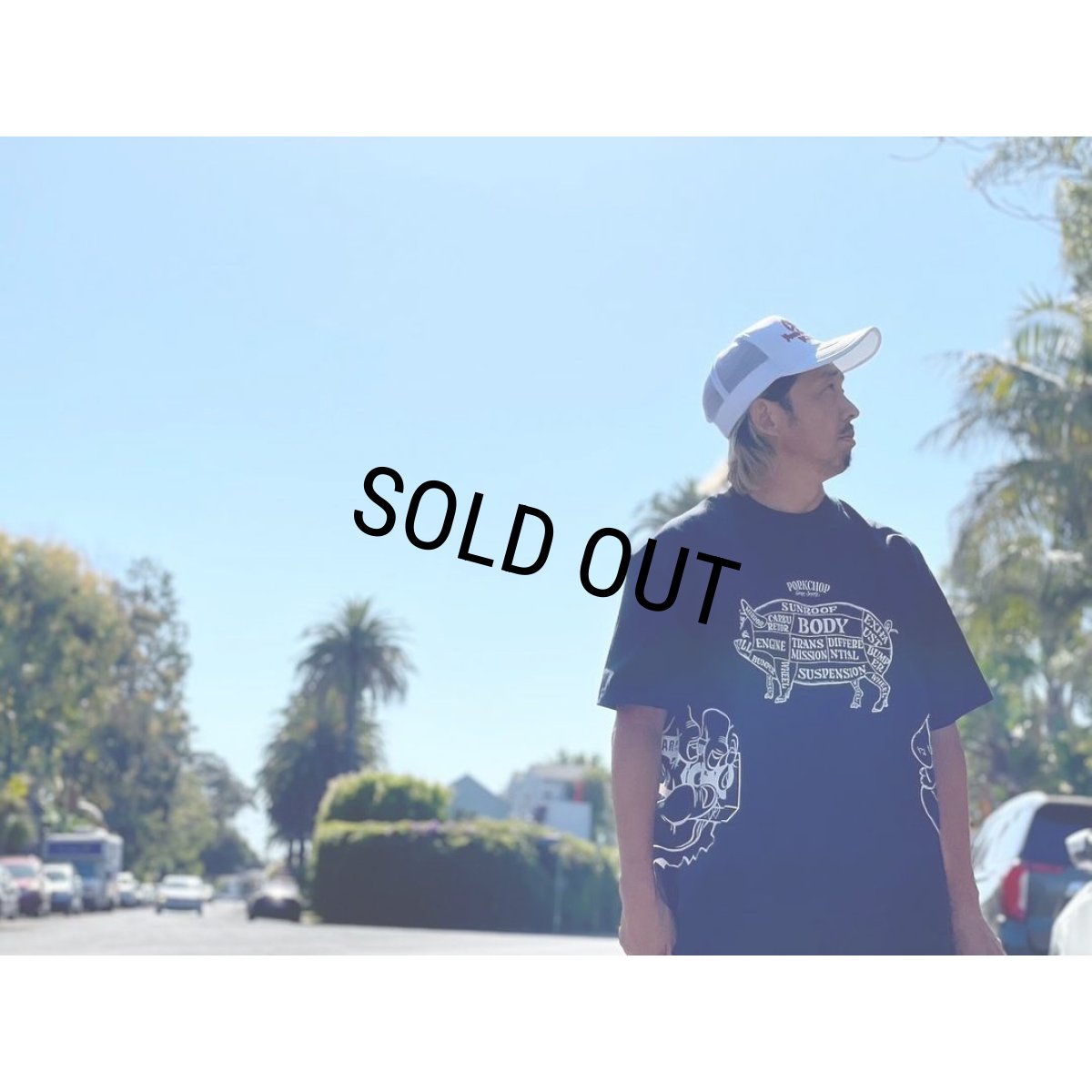 画像5: PORKCHOP/CHOP YOUR OWN WOOD CAP（WHITE）［メッシュキャップ-24春夏］ (5)