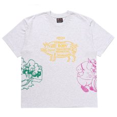 画像1: PORKCHOP/24 MULTI LOGOS TEE（GRAY）［プリントT-24春夏］ (1)