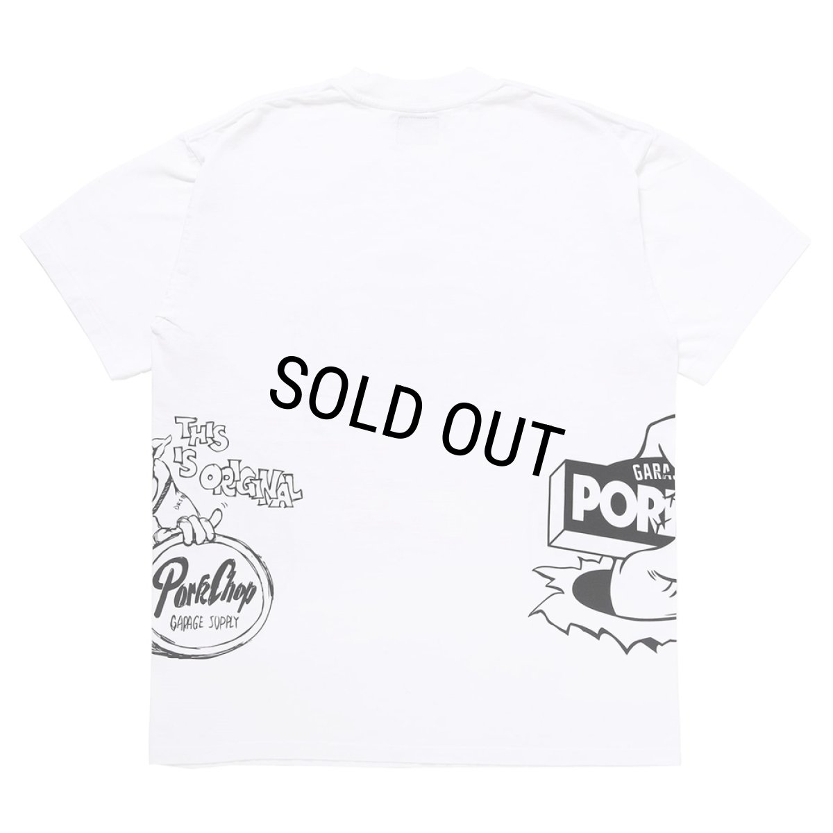 画像2: PORKCHOP/24 MULTI LOGOS TEE（WHITE）［プリントT-24春夏］ (2)