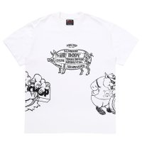 PORKCHOP/24 MULTI LOGOS TEE（WHITE）［プリントT-24春夏］