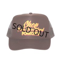 PORKCHOP/CHOP YOUR OWN WOOD CAP（BROWN）［メッシュキャップ-24春夏］