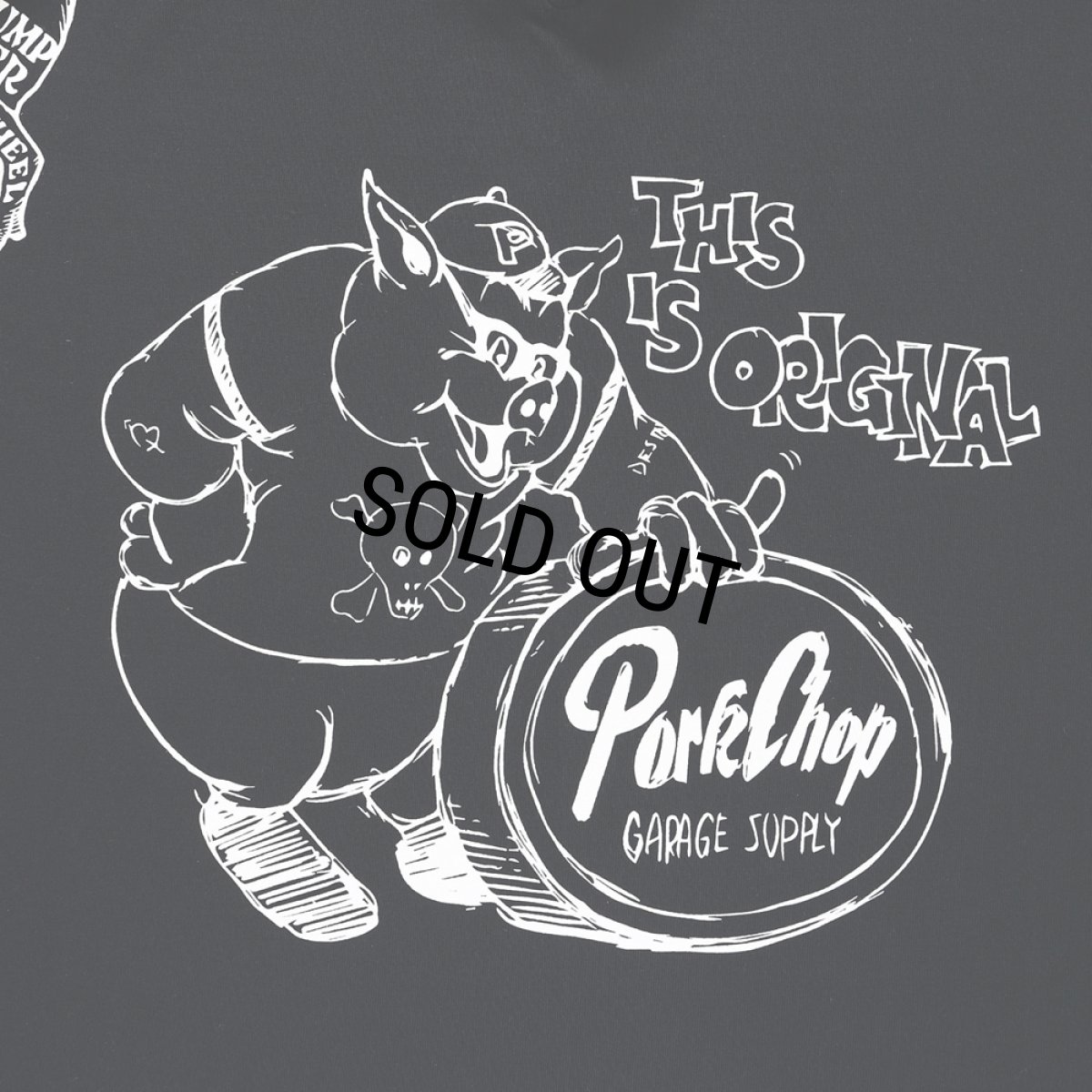 画像4: PORKCHOP/24 MULTI LOGOS TEE（BLACK）［プリントT-24春夏］ (4)