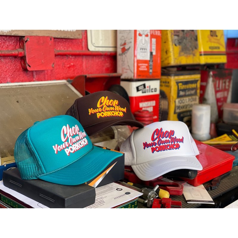 画像3: PORKCHOP/CHOP YOUR OWN WOOD CAP（JADE）［メッシュキャップ-24春夏］