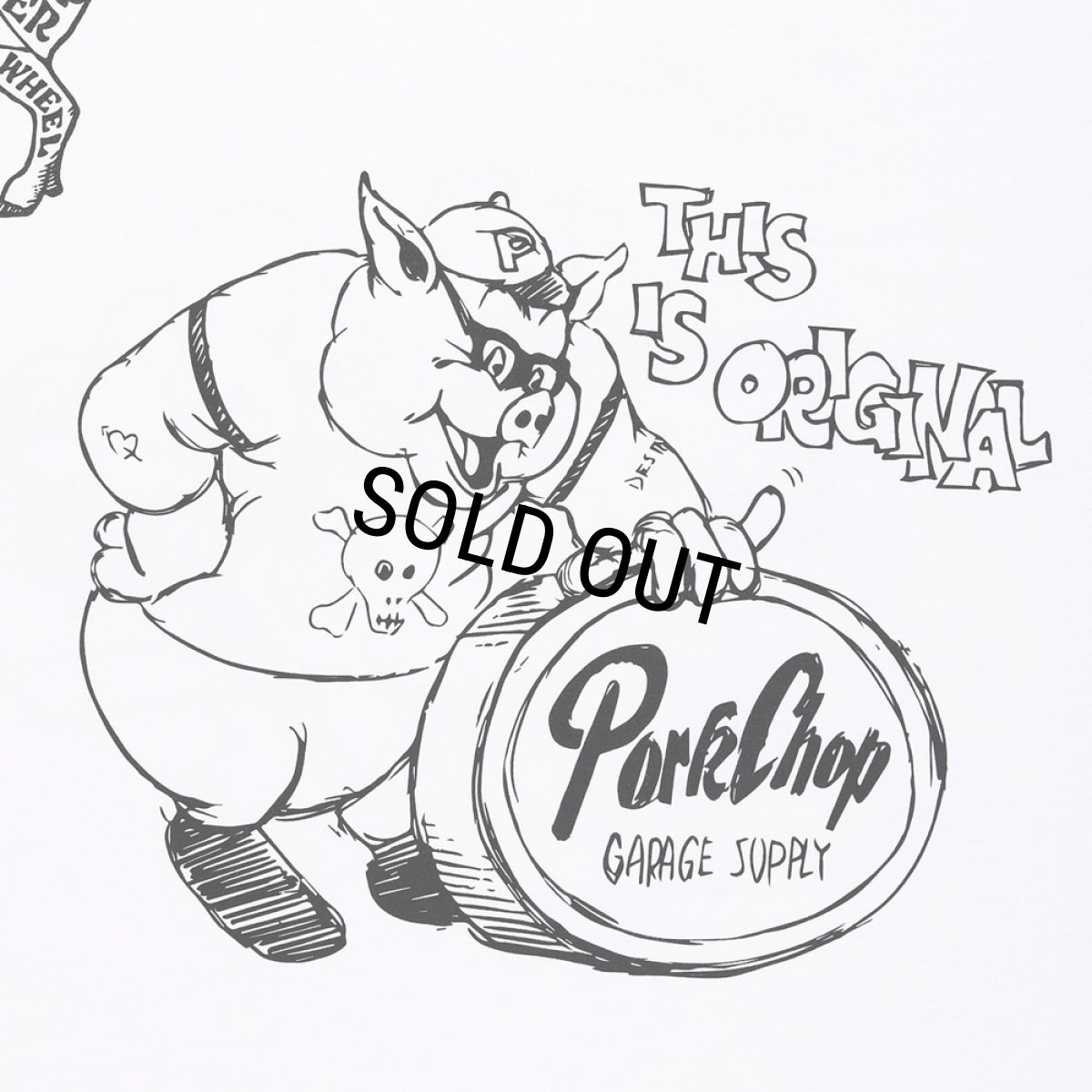 画像4: PORKCHOP/24 MULTI LOGOS TEE（WHITE）［プリントT-24春夏］ (4)