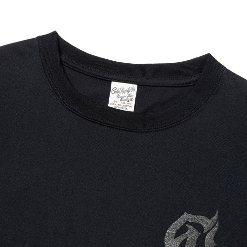 他の写真2: 【30%OFF】CALEE/MULTI FUNCTION DROP SHOULDER LOGO TEE（BLACK）［ドロップショルダープリントT-24春夏］