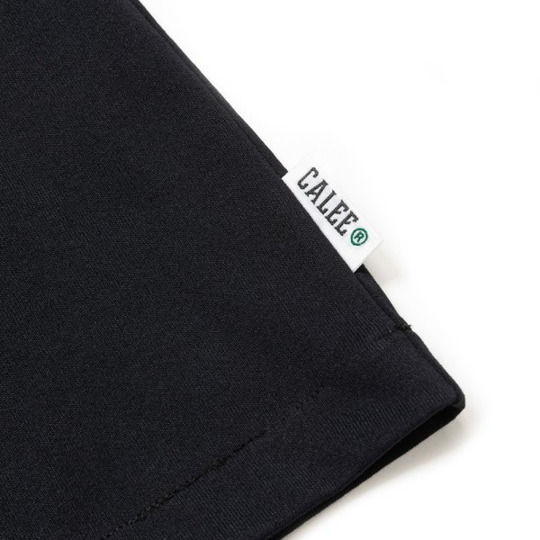 画像4: 【30%OFF】CALEE/MULTI FUNCTION DROP SHOULDER LOGO TEE（BLACK）［ドロップショルダープリントT-24春夏］