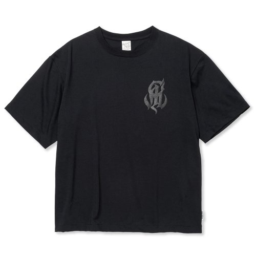 他の写真1: 【30%OFF】CALEE/MULTI FUNCTION DROP SHOULDER LOGO TEE（BLACK）［ドロップショルダープリントT-24春夏］