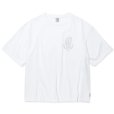 画像1: 【30%OFF】CALEE/MULTI FUNCTION DROP SHOULDER LOGO TEE（WHITE）［ドロップショルダープリントT-24春夏］ (1)