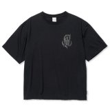 【30%OFF】CALEE/MULTI FUNCTION DROP SHOULDER LOGO TEE（BLACK）［ドロップショルダープリントT-24春夏］