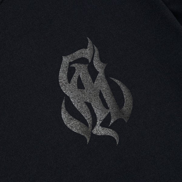 画像3: 【30%OFF】CALEE/MULTI FUNCTION DROP SHOULDER LOGO TEE（BLACK）［ドロップショルダープリントT-24春夏］