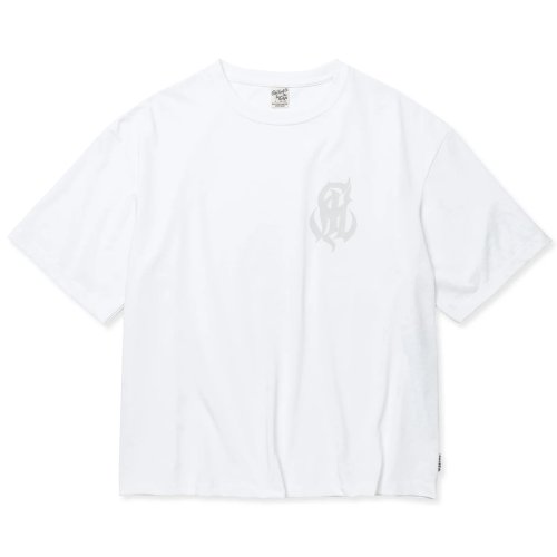他の写真1: 【30%OFF】CALEE/MULTI FUNCTION DROP SHOULDER LOGO TEE（WHITE）［ドロップショルダープリントT-24春夏］