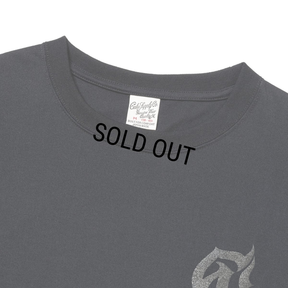 画像2: 【40%OFF】CALEE/MULTI FUNCTION DROP SHOULDER LOGO TEE（BLACK）［ドロップショルダープリントT-24春夏］ (2)