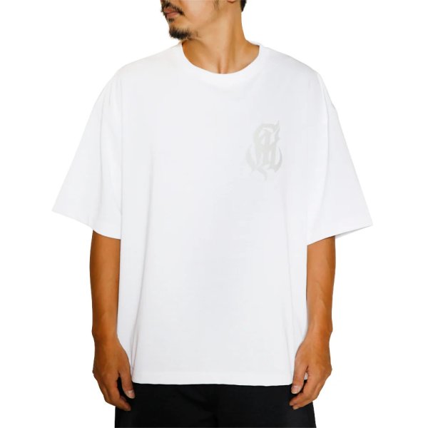 画像5: 【30%OFF】CALEE/MULTI FUNCTION DROP SHOULDER LOGO TEE（BLACK）［ドロップショルダープリントT-24春夏］