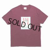 WACKO MARIA/世界平和プロジェクト / T-SHIRT（BURGUNDY）［プリントT-24春夏］