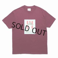 WACKO MARIA/世界平和プロジェクト / T-SHIRT（BURGUNDY）［プリントT-24春夏］