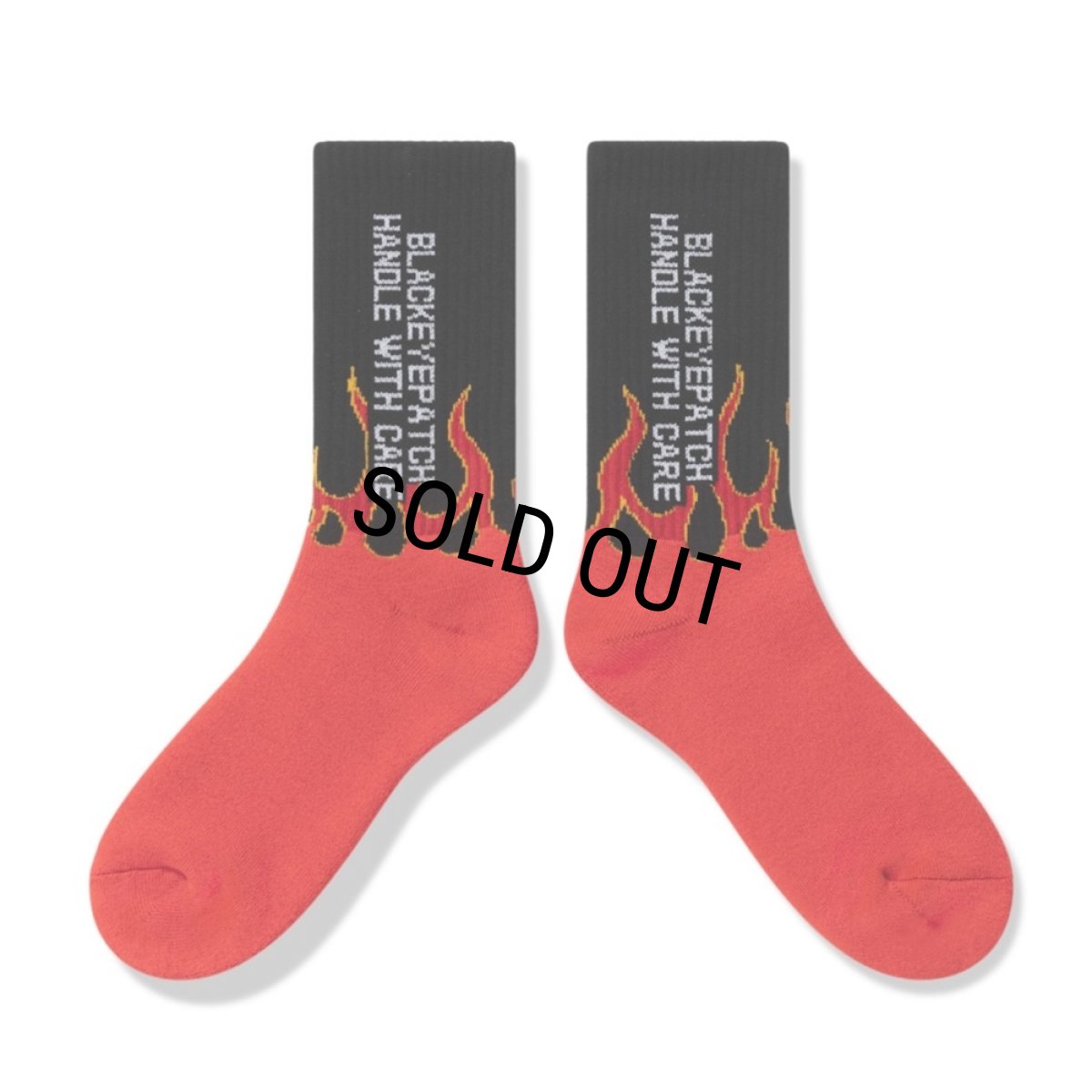 画像2: BlackEyePatch/HWC FLAMES SOCKS（MULTI） (2)