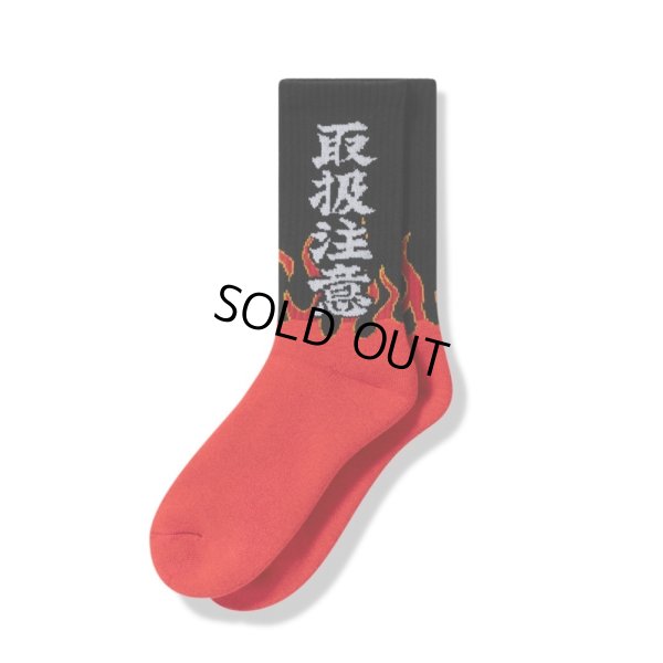 画像1: BlackEyePatch/HWC FLAMES SOCKS（MULTI）