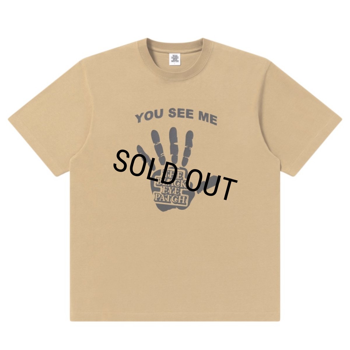 画像1: BlackEyePatch/TALK TO THE HAND TEE（SAND） (1)