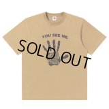 BlackEyePatch/TALK TO THE HAND TEE（SAND）