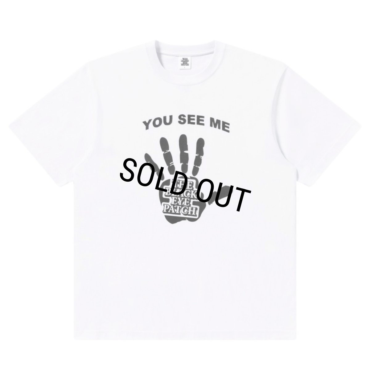 画像1: BlackEyePatch/TALK TO THE HAND TEE(WHITE) (1)