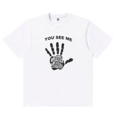 画像1: BlackEyePatch/TALK TO THE HAND TEE(WHITE) (1)