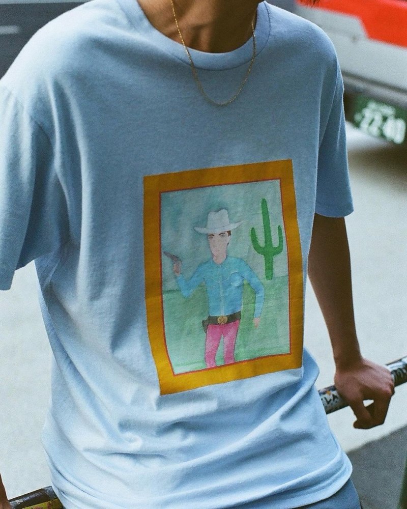 画像2: WACKO MARIA/世界平和プロジェクト / T-SHIRT（L-BLUE）［プリントT-24春夏］