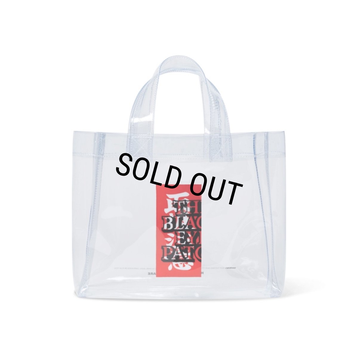 画像1: BlackEyePatch/HWC LABEL PVC TOTE（CLEAR） (1)
