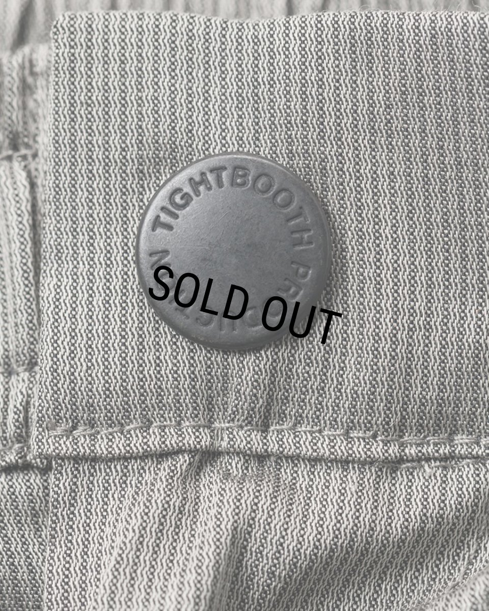 画像5: TIGHTBOOTH/STRIPE CROPPED CARGO PANTS（Grey）［ストライプクロップドカーゴパンツ-24夏］ (5)