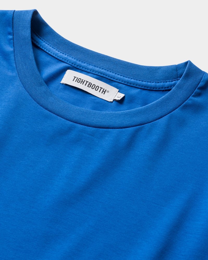画像2: 【40%OFF】TIGHTBOOTH/JING T-SHIRT（Blue）［プレーンT-24夏］